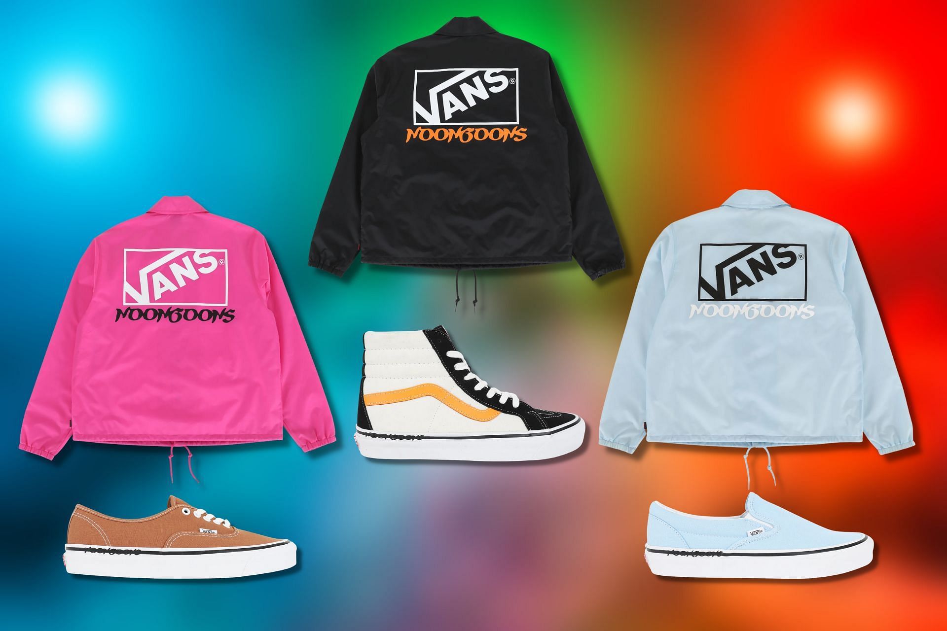 Newly released 3-piece Noon Goons x Vans footwear collection and accompanying apparel line (Image via Sportskeeda)